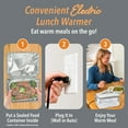 thumbnail image 2 of Bentgo Heat - Electric Lunch Bag & Food Warmer for Reheating Meals in Car, at Work & More - Heated Lunch Box Warmer for Adults, Students & Shift Workers, 12V/24V Auto & 120V Wall Cords (White Marble), 2 of 7
