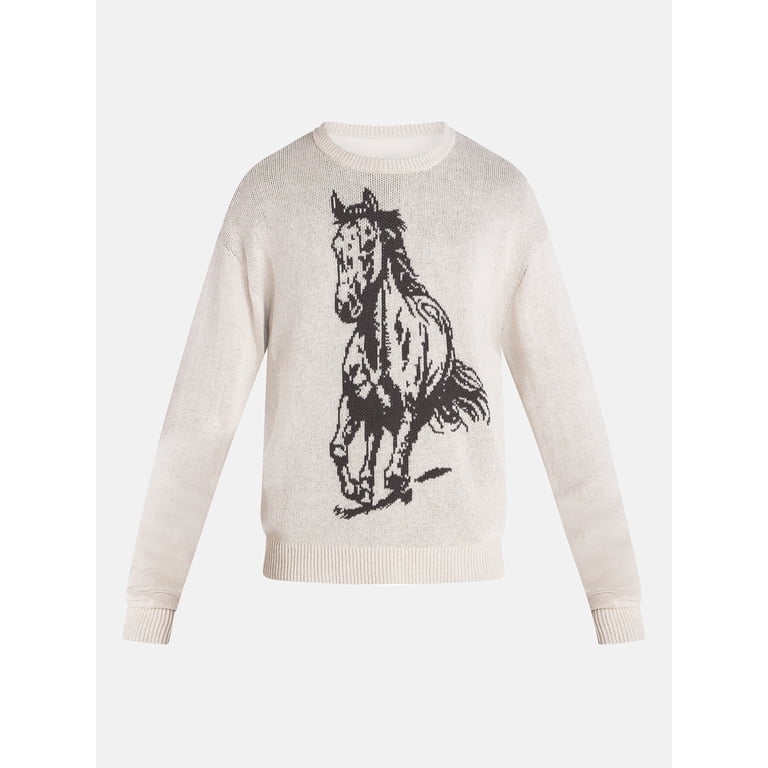 No Boundaries Men's Western Graphic Pullover Sweater photo 5