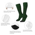 thumbnail image 5 of Zufioo Emerald Green Sparkling Print Long High Thigh Socks Knee-High Warm Stocking Women Boot Sock Leg Warmer High Socks for Daily Wear, Cosplay, 5 of 6