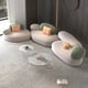 thumbnail image 2 of Mid Century Cinema Sofa Comfortable Minimalist Corner Camping Sofa Modern White Lounge Chaises De Salon Living Room Furniture My Lux Decor Round, 2 of 13