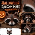thumbnail image 5 of Masquerade Mask Raccoon Animal Design Halloween Accessory for Party Dress Up Photo Booth Props Men Women All Ages Event Supplies, 5 of 5