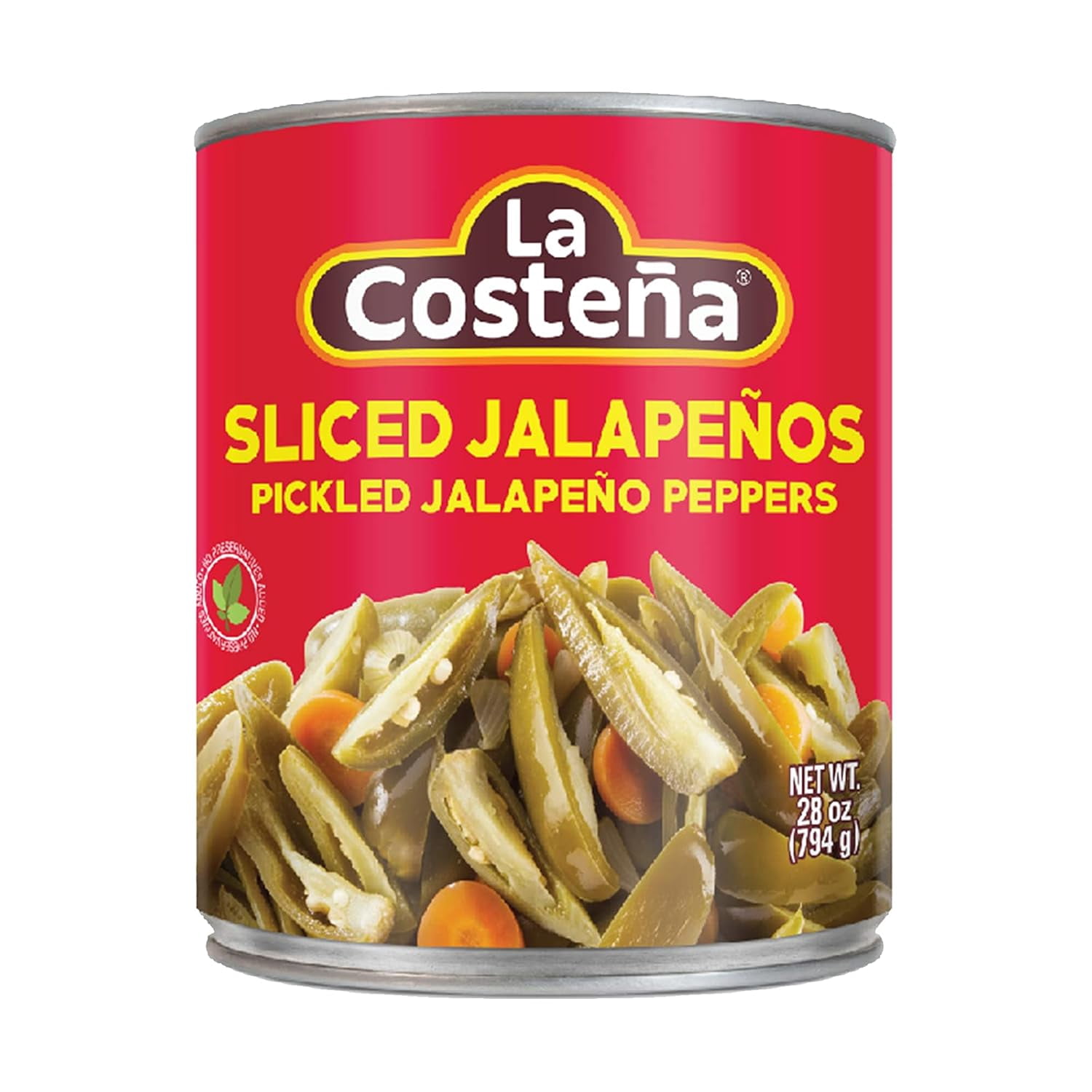 (12 pack) La Costeña Pickled Sliced Jalapenos, 28 oz