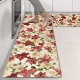 thumbnail image 2 of Kitchen Rugs Sets Of 2,Multicolor Christmas Floral Pattern Anti Fatigue Kitchen Mat Rugs Non Slip Washable,Decorative Kitchen Floor Mats for Kitchen,Sink,Laundry,17"X47", 2 of 5