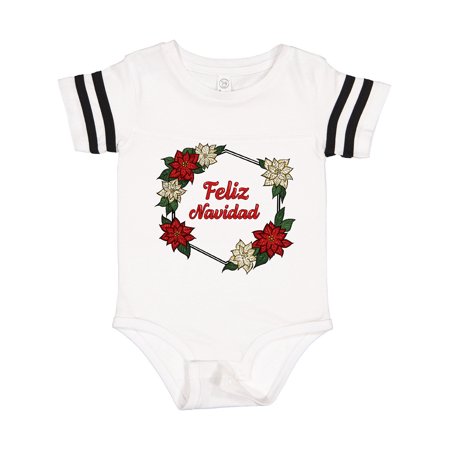 

Inktastic Feliz Navidad Poinsettia Gift Baby Boy or Baby Girl Bodysuit