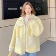 thumbnail image 5 of PIKADINGNIS Korean Style Thicken Winter Jacket Women Fashion Street Warm Lamb Wool Coat Woman All-Match Pink Faux Fur Outwear, 5 of 6