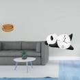 thumbnail image 2 of Cestas de almacenamiento,Cestas de almacenamiento de cocina tejidas con asas hechas a mano,Cestas de pan redondas Bandejas para servir Rectángulo,Reloj de pared,Reloj de pared Panda, 2 of 8