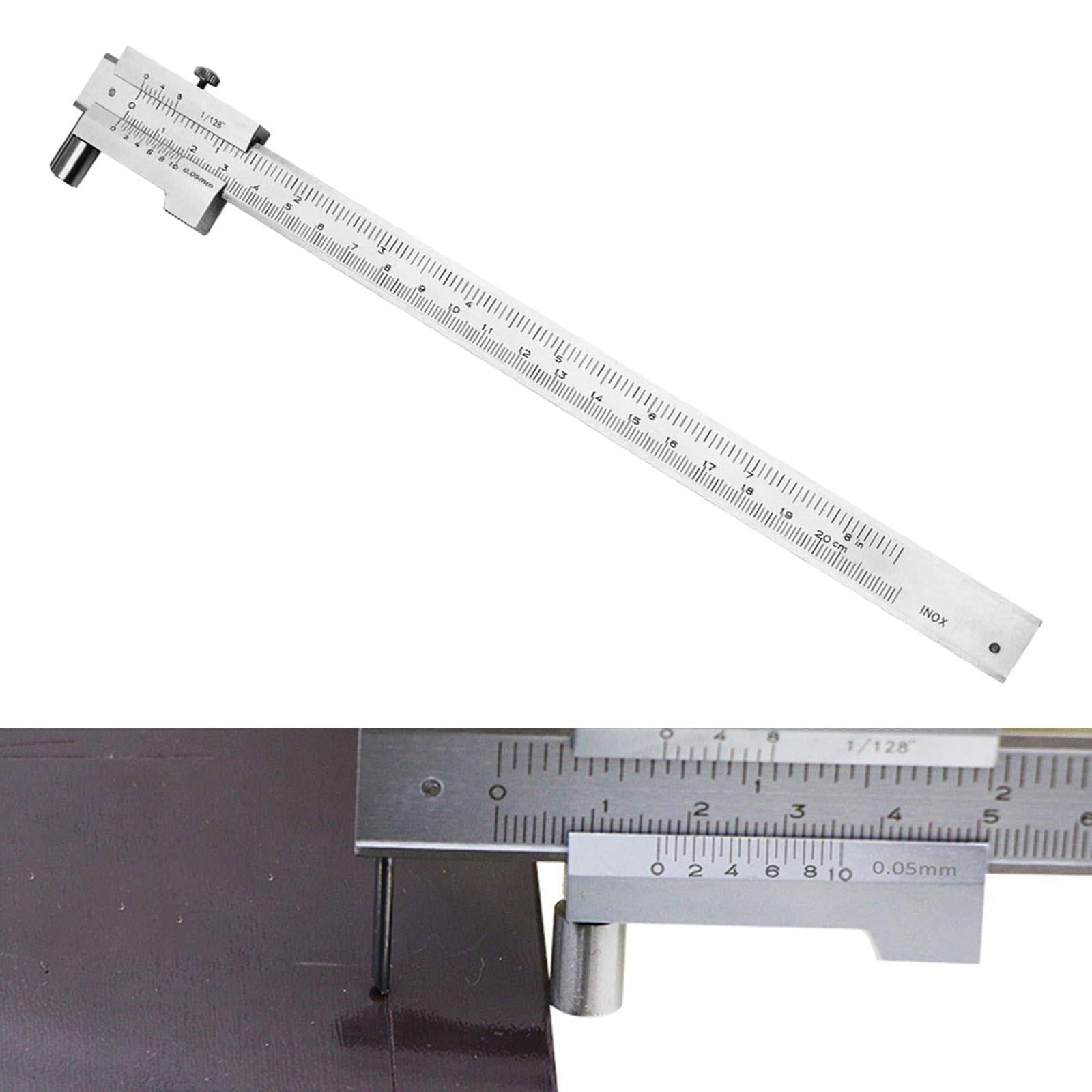 Fzaqwen 0-200mm Parallel Scribe Calipers inch/Metric Sliding Gauge Caliper for Workplace