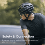 Shokz OpenRun Bone Conduction Waterproof Bluetooth Headphones for Sports, Black