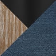thumbnail image 5 of The Gray Barn  Charlotte Adjustable Bar Stool with Rounded Rectangular Footrest (Set of 2) Blue Fabric/White Wash/Black, 5 of 5