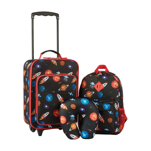 Protege 3 Piece 18 Softside Kids Luggage Set Space Walmart Com