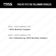 thumbnail image 2 of MAX Advanced Brakes - Front Brake Kit For 2020-2023 Cadillac CT5| Carbon Ceramic Brake Pad and Rotor Kit| Daily Driving Geomet Coated Brake Rotors, 2 of 9