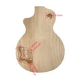thumbnail image 3 of Mahogany Guitar Body Electric Guitar Flame Maple Veneer Bolt on Style, 3 of 8