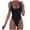 1-Black, variant on Ersazi Bikini Sets for Women One-Piece Swimsuit With Micro Elastic Suspender And Open Back Bikini Swimsuit Gray M