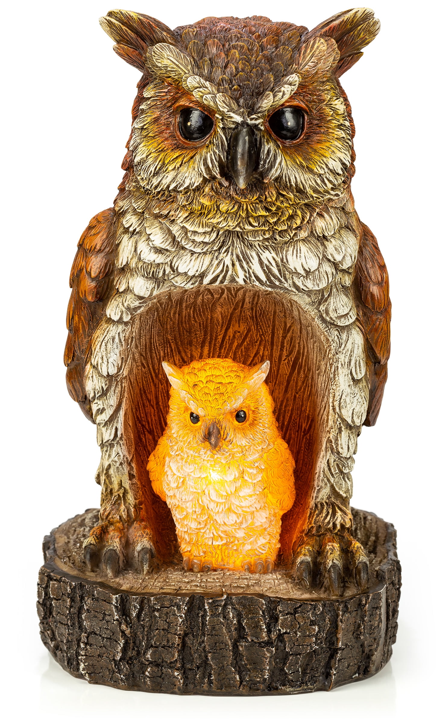 VP Home Mom and Baby Rustic Owls Solar Powered LED Outdoor Decor Garden Light Images VP Home Mom and Baby Rustic Owls Solar Powered LED Outdoor Decor Garden Light