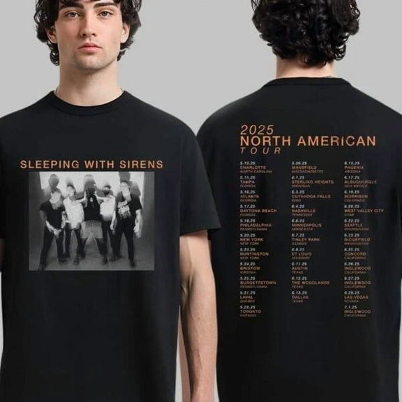 HOT!!! Sleeping With Sirens 2025 North American Tour T-Shirt