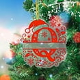 thumbnail image 3 of Qwtwty Christmas Decor Christmas Ornaments for Tree 2D Acrylic Decorative Monograms Pendants with Santa Hat 26 Letters Christmas Hanging Decorations for DIY Crafts Xmas Home Decor, 3 of 5
