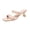 Beige, variant on Women's Summer Slippers,Women's Fashion CasualSpring And Summer Solid Color Outer Wear High Heels Slippers Fashionable Style, Casual Wear, Trendy Look, Durable Quality, Easy to Clean