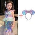 thumbnail image 3 of Vestido de Navidad de La Sirenita Ariel para niña, disfraz de Ariel, ropa de fiesta con cola de pez y lentejuelas para niña, disfraz para niña, 3 of 5