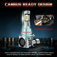 thumbnail image 6 of Fit Jeep Commander 2006-2010 - 6x 6000K White 9005 9006 LED Headlight 9145 Fog Light Bulb Kit, 6 of 12