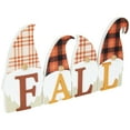 thumbnail image 4 of Northlight Plaid Gnomes Fall Harvest Wooden Sign - 10", 4 of 7