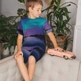 thumbnail image 4 of Balery Night At Lake Aurora Conjunto de Pijama Infantil de Manga Corta con Estampado – Ropa de Dormir de Algodón Suave-Medium, 4 of 6