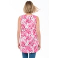 thumbnail image 2 of Woman Within Plus Size Perfect Printed Sleeveless Shirred V-Neck Tunic, 2 of 6