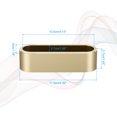thumbnail image 2 of Uxcell Business Card Holder for Desk, Metal Name Card Organizer, Champagne Gold, 2 of 6