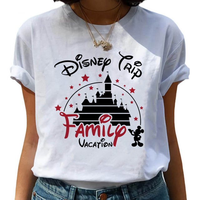Disney Mickey Minnie Simple Print Women Clothing Free Shipping 2023 Fashion Summer Harajuku T-shirts High Street Woman BlousesXXXL Gao Jinjia LED