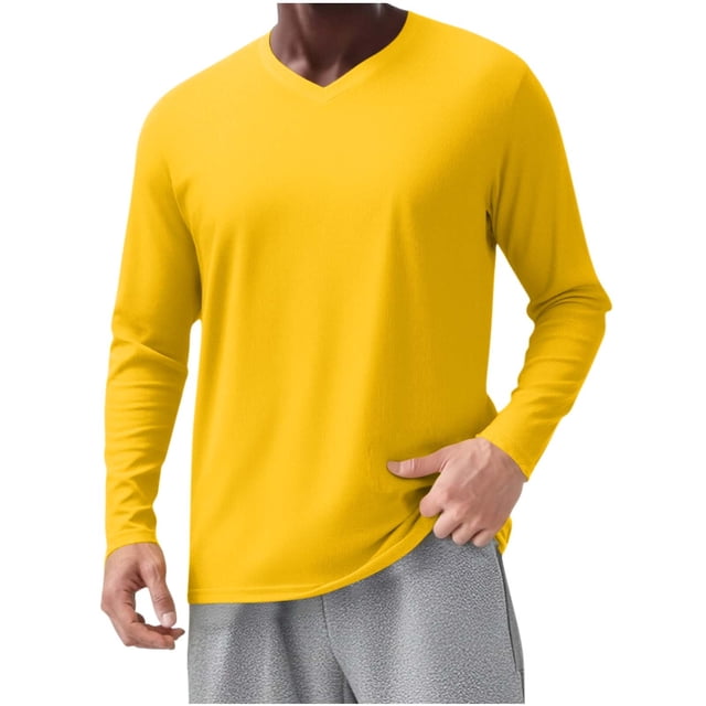 Dry Fit Long Sleeve Shirt for Men, Solid Color, Lightw8, Breathable, Pullover Top, Polyester Spandex, 1 Pc