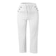 thumbnail image 4 of Pantalones 7/8 de mujer de color liso y mezcla de lino: pantalones casuales holgados con bolsillos, tejido transpirable y diseño atemporal para las salidas de verano, 4 of 4