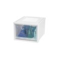 thumbnail image 4 of IRIS USA 96 Quart Shallow Medium Deep Box Chest Storage Drawer Set, White, 4 of 5