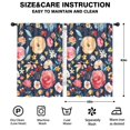 thumbnail image 2 of Blackout Kids Curtains,Pioneer Flower Floral Print Pattern Childrens Insulated Curtains Set Of 2,Bedroom Essentials,Toddler Room Decor 42"x63", 2 of 5