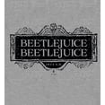 thumbnail image 2 of Beetlejuice Beetlejuice Black Sign Logo Adult Heather Gray Long Sleeve Hoodie-Medium, 2 of 6