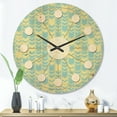 thumbnail image 2 of Designart 'Abstract Retro Pattern Design XX' Mid-Century Modern Wood Wall Clock, 2 of 5