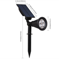 thumbnail image 4 of ERQVHQV Luz solar para jardín, reflector solar 4LED Luz solar para jardín al aire libre con luces de jardín 2 en 1 impermeable inalámbrica (verde) brillar Electrónica, 4 of 5