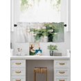 thumbnail image 5 of Valances for Windows Abstract Watercolor Rod Pocket Cafe Window Treatments Valance Curtains for Kitchen Bathroom Laundry Basement Windows 56"x16", 5 of 9