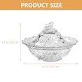 thumbnail image 5 of Toyvian Transparent Glass Dessert Bowls for Home Use with Beautiful Design and Safe Smooth Edges 7.5 inch, 5 of 8