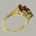 thumbnail image 3 of LBG British Made 9k Yellow Gold Natural Garnet Womens Statement Ring - 33 size options - Size 9.25, 3 of 5