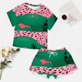 thumbnail image 4 of Leopard Print Pattern Pajama Set for Women 2 Piece Sleepwear Loungewear Short Sleeve, 4 of 7