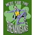 thumbnail image 2 of Men's Batman St. Patrick's Day Joker Here for the Shenanigans Graphic Tee Kelly Green X Large, 2 of 5