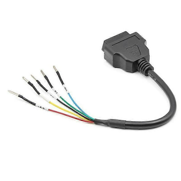 Cable de extensión para diagnóstico automotriz con conector de puente de línea K hembra OBD OBD2 de 16 pines, cable de extensión para diagnóstico de automóviles.