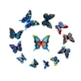 thumbnail image 2 of Fiudx Pegatinas de Pared de Mariposas Coloridas, Diseño de Pvc de Doble Capa, Fáciles de Aplicar con Imán y Pegamento, Decoración Multisuperficie, Hogar, Oficina, Coche, Tv, Juego de 12 Piezas, Tamañ, 2 of 2