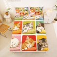 thumbnail image 5 of Homewish Colorful Cats Grid Bed Sheets,Cute Cartoon Animal Full Size Sheets,4pcs,1 Flat Sheet, 1 Fitted Sheet and 2 Pillowcases, 5 of 6