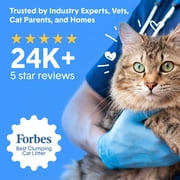 BoxiePro Probiotic Deep Clean Cat Litter with Cat Playhouse, Continuous Odor Control, Clumping Clay Kitty Litter, Low Dust Low Tracking, Odor Eliminating Probiotics, 35 lb
