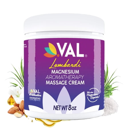 Muscle Relaxant - Massage Cream with Zechstein Magnesium | 8 oz | VAL Lombardi