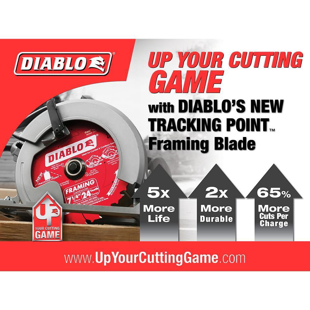 7-1/4 In. 24-Tooth Carbide Framing Circular Saw Blade Value Pack (2-Pack)