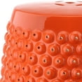 thumbnail image 3 of Safavieh Stella Nail Head Indoor/Outdoor Patio Stool, Orange, 3 of 4