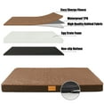 thumbnail image 6 of Exclusivo Mezcla Orthopedic Pet Bed for Extra Large Dogs, 56"X40" Brown Dog Beds, Removable Washable Cover, 6 of 7