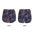 thumbnail image 3 of Rateoe Cool Red Off-Road Vehicle Printed 2 in 1 Women's Workout Shorts for Athletic Gym Running Shorts with Phone Pockets-, 3 of 7