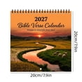thumbnail image 2 of 2027 Bible Verse Wall Calendar, Monthly Scripture Planner With Peaceful Scenery, Inspirational Christian Calendar For Home Office Wall Decor Daily Planning And Holiday Gifting, 2 of 7